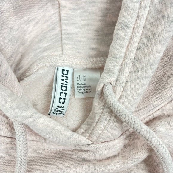 Divided Cropped Hoodie Pink Size Medium - Picture 5 of 7